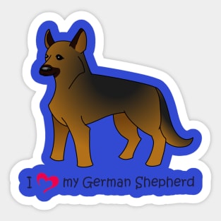 I *heart* my Shepherd Sticker